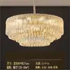 Novo Lustre de Cristal Moderno Minimalista de Luxo e Elegância para Sala de Jantar e Quarto, Iluminação Principal de Alto Padrão para Sala de Estar e Villa