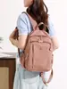 Mochila casual de color sólido, ligera, versátil, transfronteriza, unisex, mochila de viaje simple de gran capacidad, mochila escolar para estudiante
