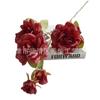 Rosa artificial de 5 cabezas rosa laifei flor guía para camino de boda peonía decoración para el hogar rosa camelia comercio exterior flor de seda falsa