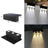Lâmpada de Parede Externa Solar Lâmpada Decorativa de Parede para Pátio Acende Automaticamente à Noite Lâmpada Lavadora de Parede de Cerca Lâmpada Colorida de Atmosfera Luz Noturna