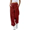 Roupas Femininas Transfronteiriças Europeias e Americanas Amazon Fashion Calças Leggings Esportivas Casuais de Cintura Alta com Ajuste na Cintura Calças de Casa Calças Longas para Mulheres