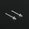 Brincos de resina acessórios de joias diy atacado furo na orelha transparente agulha de orelha invisível não alérgicos facilmente brincos de resina