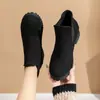 Botas de mujer estilo nuevo, talla grande, caña corta, sin cordones, elásticas, con tacón grueso, 2026, sencillas y cómodas, adecuadas para primavera, otoño e invierno