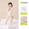 Conjunto de ropa interior antiestática Dudu para niños, ropa de otoño para niños, ropa para niñas, tops y pantalones de otoño para bebés