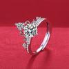 Anillo de Diamante Imitación Mosane Explosiones Transfronterizas Anillo de Mujer a Mozambique Joyería Anillo de Zirconia Anillo de Diamante Anillo de Boda Anillo de Pareja