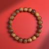 Pulsera de Piedra Shoushan Auténtica para Mujer Hoja Pequeña Palo de Rosa Madera de Melocotón Placa de Loto Pulsera para Jugar Cuerda de Cuentas de Buda Wenwan de Agarwood para Hombre