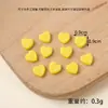 Doces de Coração Simulados Cola de Creme para Artesanato DIY Acessórios de Brinquedo de Comida Simulada Pacote de Materiais para Decoração de Capa de Celular de Macaron Coração de Pêssego