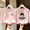 Ropa Infantil Niños Tallas Mediana y Grande Camiseta de Manga Larga Niños Estilo Nuevo Principios de Otoño Algodón Puro Cuello Redondo Top Holgado Ropa de Otoño Capa Base