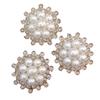 Joias Cravejadas de Diamantes em Forma de Flor, Acessórios Geométricos de Pérola, Acessórios DIY Artesanais de Resina Plástica, Acessórios para Sapatos, Acessórios de Vestuário, Colar