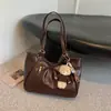 Bolsa Tote Grande Capacidade Simples e Estilosa Shuai Mi Jia 2026 Nova Moda para Ir ao Trabalho Diário Vintage Bolsa de Ombro de Mão