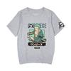 Anime japonés One Piece marea de verano camiseta de manga corta periférica para hombres y mujeres Algodón juvenil suelta estampada cómoda base