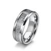 Personalidade europeia e americana moda névoa seda padrão anel de aço inoxidável elegante homens moda titanium aço fábrica atacado