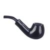 Pipa Pequeña Ébano Curva Pipa de Filtro Pipa para Tabaco Pipa de Palma Filtro de Carbón Activado para Hombre Portátil