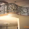 Pasamanos de Escalera de Hierro Forjado Estilo Europeo, Artesanía de Metal Forjado para Jardín de Villa Hotel, Pasamanos de Escalera de Cobre Imitación