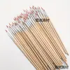 Pincel de línea de pelo de nailon para pintura artística transfronteriza, pincel de punta plana, mango de plástico, tubo de aluminio, pincel para práctica de gouache y acrílico