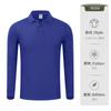 Camisas Polo de Manga Larga de Algodón Puro para Primavera y Otoño Ropa de Trabajo Ropa para Grupos de Hombres y Mujeres Camisas Publicitarias Camisas Culturales para Parejas Logo Impreso Personalizado