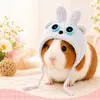 Gorro de peluche de conejillo de indias, cerdito, hámster, oso, accesorio de animal de dibujos animados, gorro cálido decorativo para mascotas