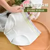 Calcinhas Femininas de Algodão Puro, Cintura Média-Baixa, Cor Sólida Simples, Costuradas em Canelado, Respiráveis, Forro de Algodão Puro na Virilha, Para Meninas Estudantes, de Algodão Puro