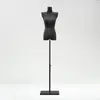 Loja de Roupas Estilo Coreano Preto Ombro Caído Manequins Props Feminino Meio Comprimento Suporte de Vitrine Boneca Ângulo Reto Manequim de Ombro Suporte de Exposição