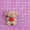 Lindo cachorro de línea estrella caricatura resina accesorios de joyería llavero horquilla niños material hecho a mano mayoreo