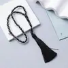 Pulsera de Borlas de Color Sólido con 33 Cuentas, 8*10mm, Pulsera de Cristal para Rezar del Medio Oriente Saudí, Unisex, Regalo de Cumpleaños