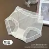 Falda Xiaolan L030 Ropa Interior Sexy de Encaje para Mujer de Cintura Media Delgada de Seda de Hielo Gasa Secado Rápido Sin Marcas Calzones Triángulo para Niñas