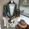 Estilo Étnico Francés Sombrilla de Verano Bufanda de Seda Sombrero de Playa Casual Atuendo para Jugar con Personalidad Bufanda Chal Chal