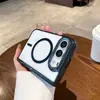 Aplicável para Capa de Celular Magnética Platinum Duo para iPhone Alta Transparência Proteção contra Quedas Apple Duo Dobrável Tela Larga Cobertura Total Capa Protetora