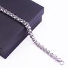 Pulsera IMI vintage de acero de titanio con quilla de hueso de serpiente para hombre y mujer, moda, personalidad, cadena sencilla, pulsera de hombre moderna con pulsera de cadena YL075