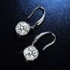 Nuevo Producto Aretes Vivos Mujer Joyería de Moda Coreana 1 quilate Redondo Bolsa Estrella Palo Flor Simulación Aretes de Diamante Mosan