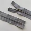 Não. Zíper de Metal Ouro Branco Top Gola Calça Bolso Fole Calça Zíper Mala Slider Autotravante Cauda Fechada Zíper
