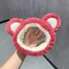 Faixa de Cabeça de Pelúcia 3D de Desenho Animado Doce de Ursinho Girly para Mulheres Uso Doméstico Lavar o Rosto Maquiagem Faixa de Cabelo