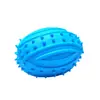 Juguete para mascotas balón de rugby, pelota elástica masticable para perros, pelota de juguete para la dentición de cachorros Teddy
