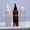 Botella transparente de 200 ml con punta, botella para loción con boca puntiaguda, botella para aceite esencial, botella para pegamento, botella para pasta, sub-botella para pigmentos