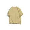 Camiseta de Manga Corta de Algodón Puro de Peso Pesado 200g para Hombre Color Sólido Manga Media Verano Blanco Cuello Redondo Holgada Camiseta Base Ropa de Trabajo Impresión