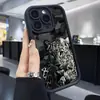 Leopardo Ternura Escalera Negro Ranura Nueva Adecuado para Funda Protectora de Teléfono Móvil Iphone/15/16/17Promax