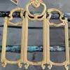 Divisória de Tela Esculpida em Madeira Maciça, Tela Pequena Mini, Tela de Três Quartos ou Seis Quartos para Crianças, Tela Rococo Europeia