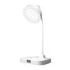 Luminária de Mesa LED Flexível Recarregável e Plug-in de Uso Duplo Touch Estudante Relógio Aprendizagem Quarto Leitura Luminária de Mesa Especial Atacado