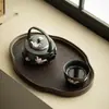Taza de té de cerámica negra, diseño de lirio con tinta negra pintado a mano, taza de maestro, taza de degustación de té con borde dorado, juego de té de cerámica, taza de té Kung Fu de gran capacidad