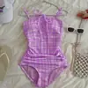 2025 Novo Maiô Triângulo Inteiriço para Mulheres Cobrir a Barriga e Parecer Emagrecedor Look Resort de Praia Termas Maiô para Mulheres [Drop Shipping de Peça Única]