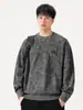 Ropa para Hombre Fengshe / Sudadera de Terciopelo Deao de Peso Pesado 400g, Amigable con la Piel, Estilo Americano, Bolsillo en el Pecho con Logo, Sudadera con Forro Polar para Primavera y Otoño