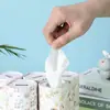 Uau, Caixas de Lenço Cilíndricas Personalizadas Estilo Ins com Logo, Caixas de Lenço para Carro com Designs Imprimíveis para Promoção Comercial