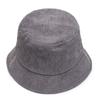 Sombrero de pescador de pana color crema liso con bordado de logotipo fijo para exteriores, para hombre y mujer, disponible en stock.