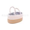 Produtos para Bebês Fralda Mamãe Original Bolsa de Fraldas Branca Preta Linha de Carro Divisória Removível Cesta de Armazenamento de Corda de Algodão