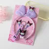 Comercio Exterior Transfronterizo Kuromi Unicornio Diadema Antideslizante Accesorios para el Cabello Lindo Dibujo Animado Set de Llavero de Diadema de Princesa para Niños