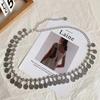 Cadena de Cintura con Borlas Retro de Monedas Estilo Étnico para Mujer Moda Versátil Cinturón Metálico Nicho Accesorios Trendy Cinturón Delgado