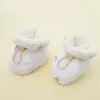 Sapatos de Bebê Solado Macio Sapatinhos de Pano para Recém-Nascidos Algodão Grosso 0-12 Meses Sapatos para Crianças Pequenas Masculinos e Femininos Sapatos de Proteção para os Pés