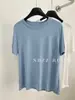 Camiseta de Manga Corta Regular para Mujer, Fibra de Cúpro, Fresca y Cómoda, Color Sólido, Delgado, Alta Elasticidad, Caída Suave, Camiseta Base de Verano 2025