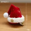 Navidad Tocado Lazo Horquilla Sombrero Clip Rojo Malla Astas Adulto Niños Pequeño Regalo Horquilla Accesorios para el Cabello
