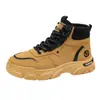 Cm296 Estilo Británico Versátil Moda Otoño e Invierno Zapatos de Trabajo para Commuter Botas Martin Nuevas Botas de Trabajo de Suela Gruesa de Moda